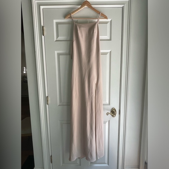 Revelry - Steph Crepe Bridesmaid Dress in Champagne - Picture 2 of 6